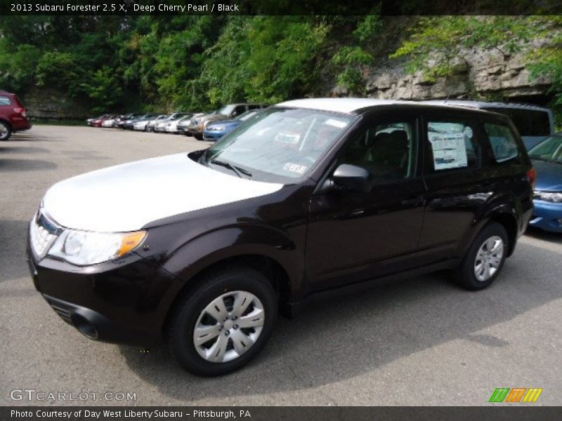 Deep Cherry Pearl / Black 2013 Subaru Forester 2.5 X