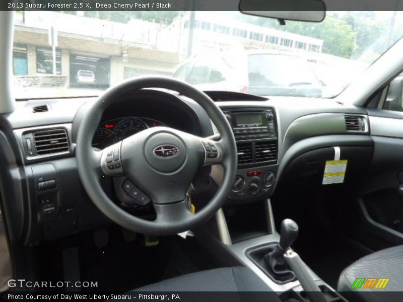 Deep Cherry Pearl / Black 2013 Subaru Forester 2.5 X