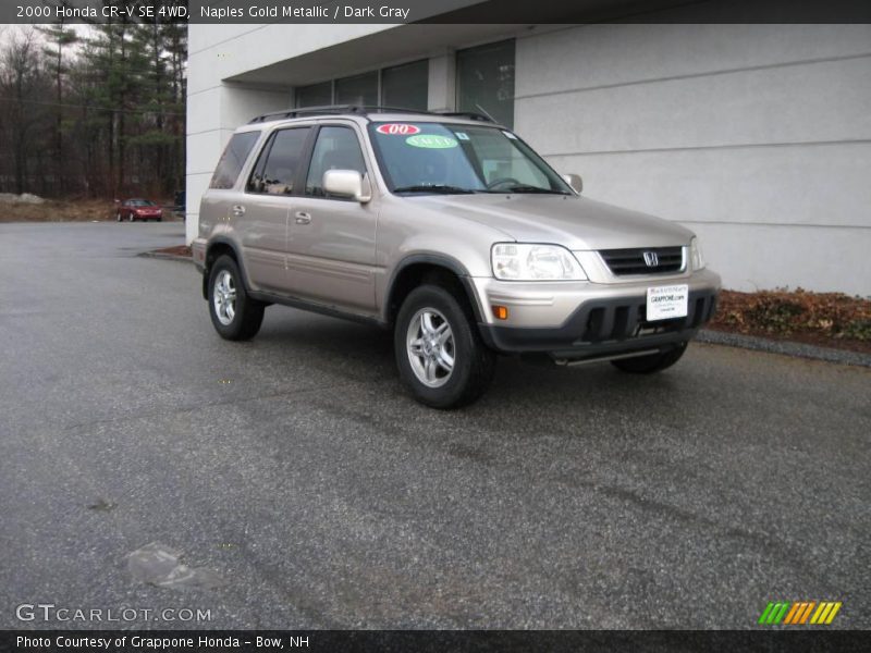 Naples Gold Metallic / Dark Gray 2000 Honda CR-V SE 4WD