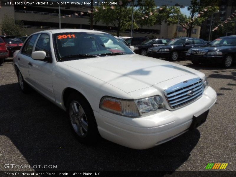 Vibrant White / Medium Light Stone 2011 Ford Crown Victoria LX