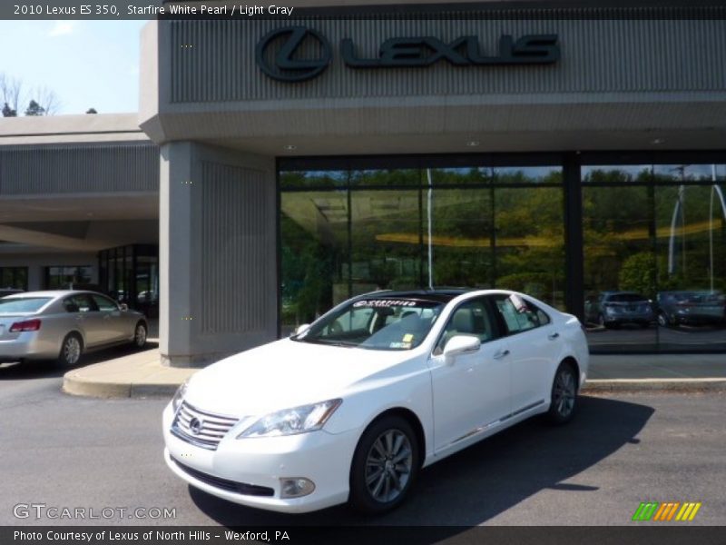 Starfire White Pearl / Light Gray 2010 Lexus ES 350