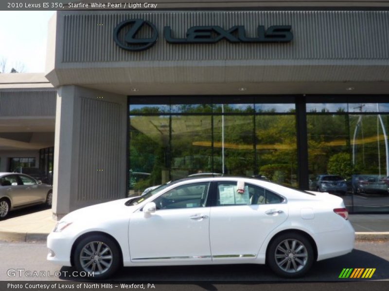 Starfire White Pearl / Light Gray 2010 Lexus ES 350