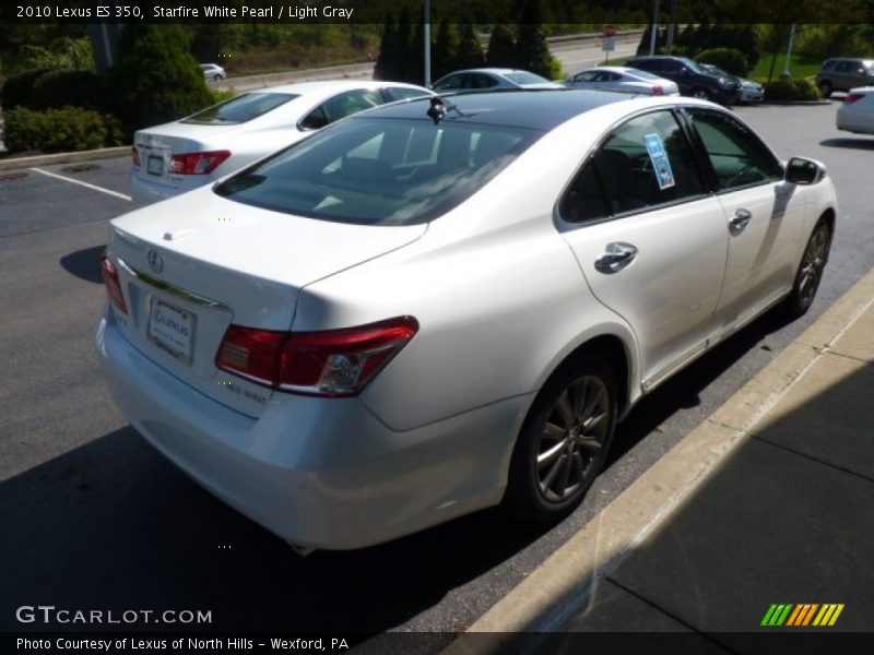 Starfire White Pearl / Light Gray 2010 Lexus ES 350