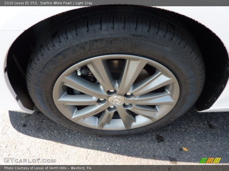 Starfire White Pearl / Light Gray 2010 Lexus ES 350