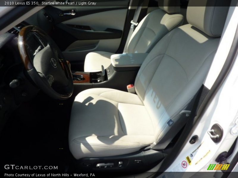 Starfire White Pearl / Light Gray 2010 Lexus ES 350