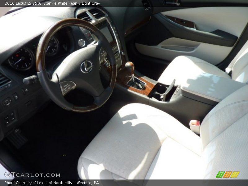 Starfire White Pearl / Light Gray 2010 Lexus ES 350