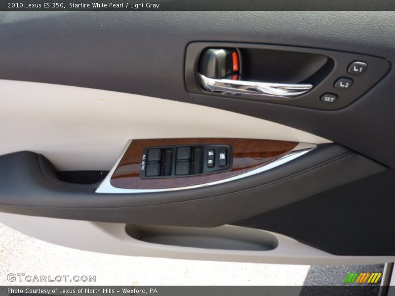 Starfire White Pearl / Light Gray 2010 Lexus ES 350
