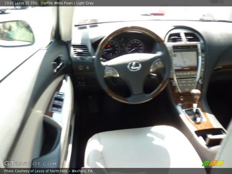 Starfire White Pearl / Light Gray 2010 Lexus ES 350