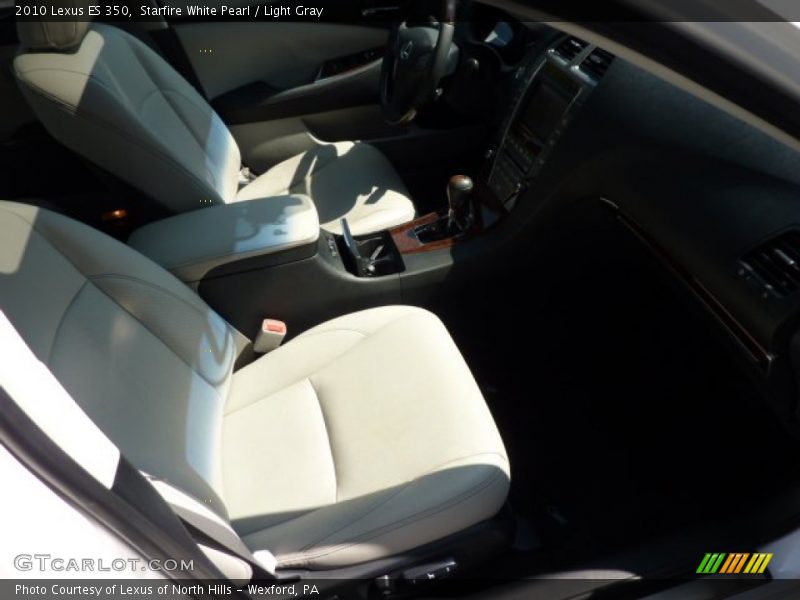Starfire White Pearl / Light Gray 2010 Lexus ES 350