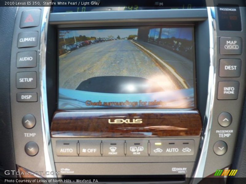 Starfire White Pearl / Light Gray 2010 Lexus ES 350