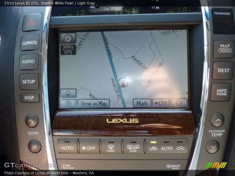 Starfire White Pearl / Light Gray 2010 Lexus ES 350