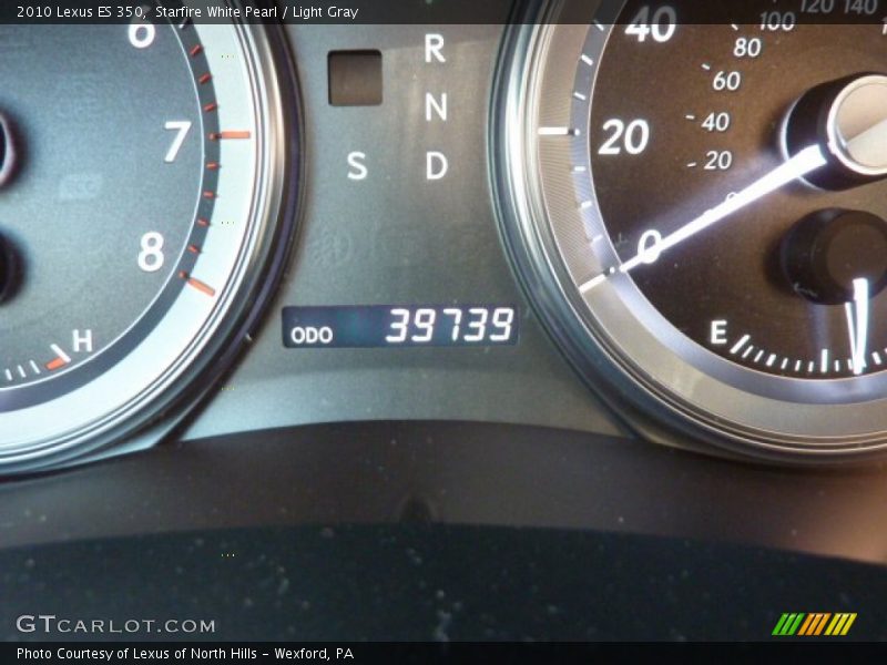 Starfire White Pearl / Light Gray 2010 Lexus ES 350