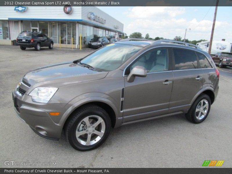 Mocha Steel Metallic / Black 2012 Chevrolet Captiva Sport LTZ AWD