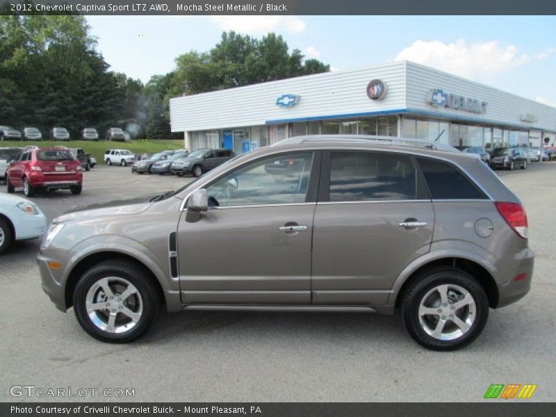 Mocha Steel Metallic / Black 2012 Chevrolet Captiva Sport LTZ AWD