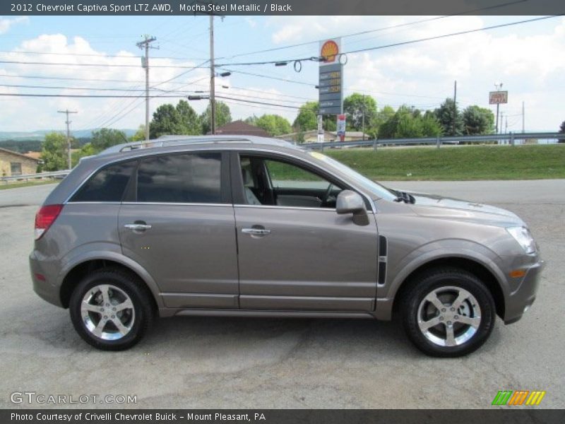 Mocha Steel Metallic / Black 2012 Chevrolet Captiva Sport LTZ AWD