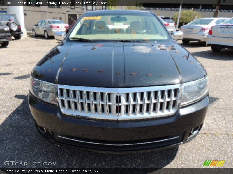Tuxedo Black Metallic / Sand 2009 Lincoln MKZ AWD Sedan