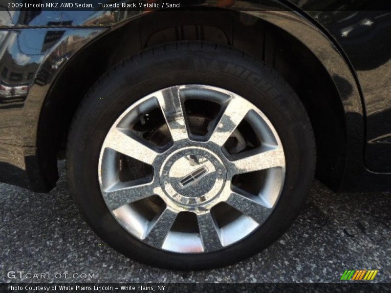 Tuxedo Black Metallic / Sand 2009 Lincoln MKZ AWD Sedan