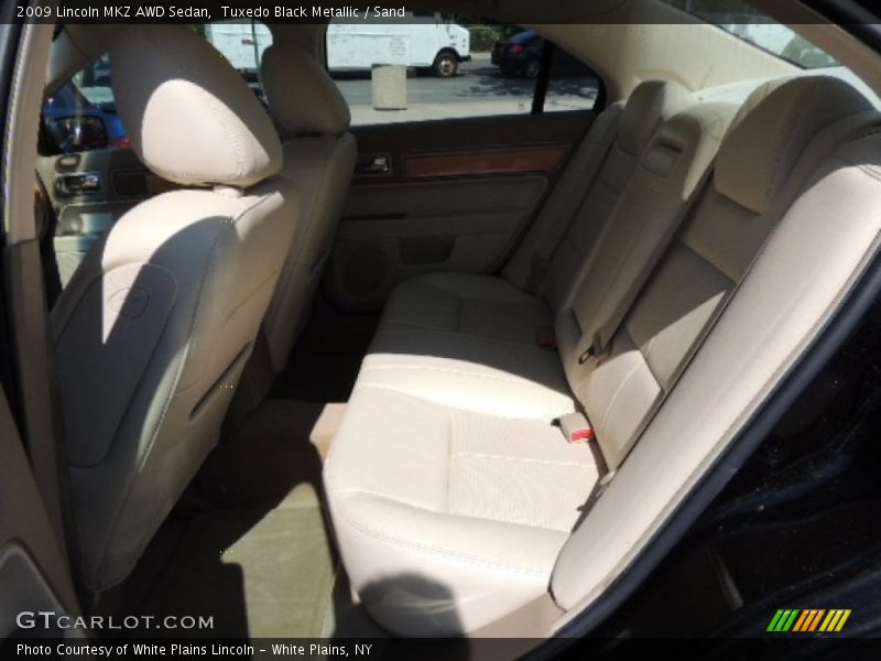 Tuxedo Black Metallic / Sand 2009 Lincoln MKZ AWD Sedan