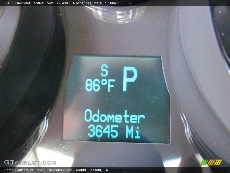 Mocha Steel Metallic / Black 2012 Chevrolet Captiva Sport LTZ AWD