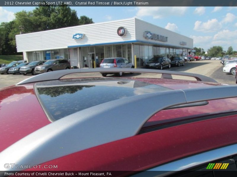 Crystal Red Tintcoat / Black/Light Titanium 2012 Chevrolet Captiva Sport LTZ AWD