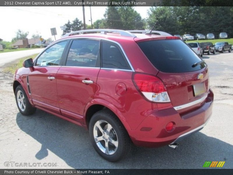 Crystal Red Tintcoat / Black/Light Titanium 2012 Chevrolet Captiva Sport LTZ AWD