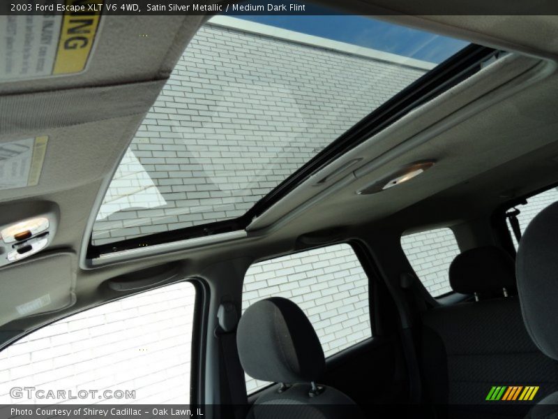 Sunroof of 2003 Escape XLT V6 4WD
