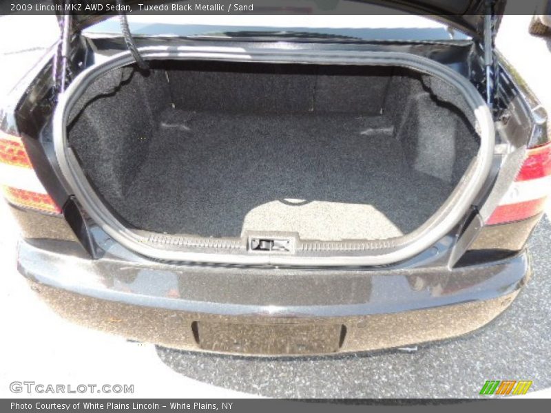 Tuxedo Black Metallic / Sand 2009 Lincoln MKZ AWD Sedan