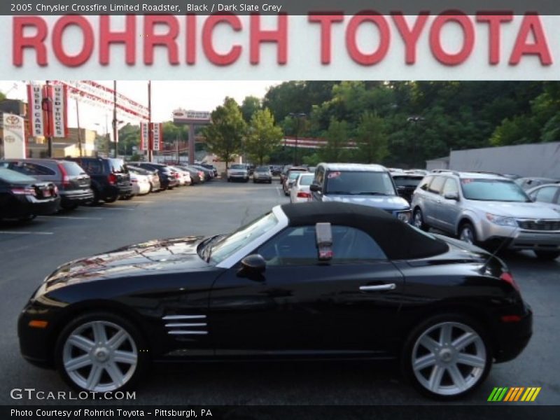 Black / Dark Slate Grey 2005 Chrysler Crossfire Limited Roadster