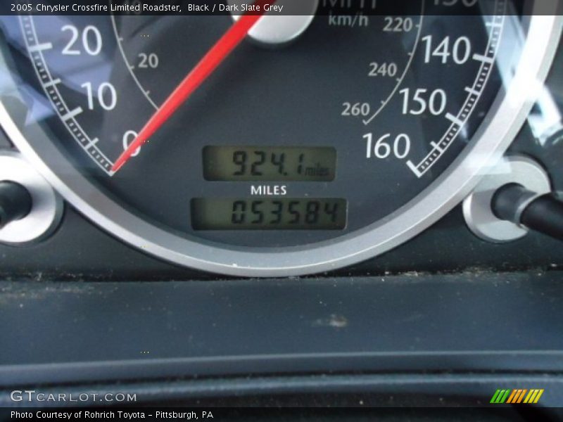 Black / Dark Slate Grey 2005 Chrysler Crossfire Limited Roadster