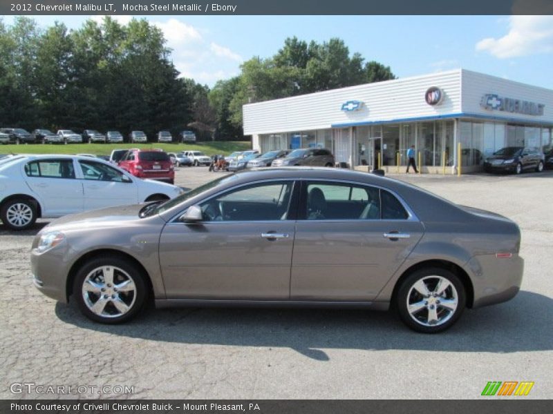 Mocha Steel Metallic / Ebony 2012 Chevrolet Malibu LT