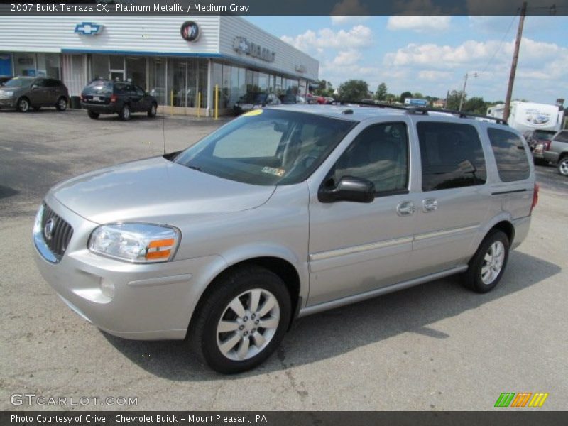 Platinum Metallic / Medium Gray 2007 Buick Terraza CX