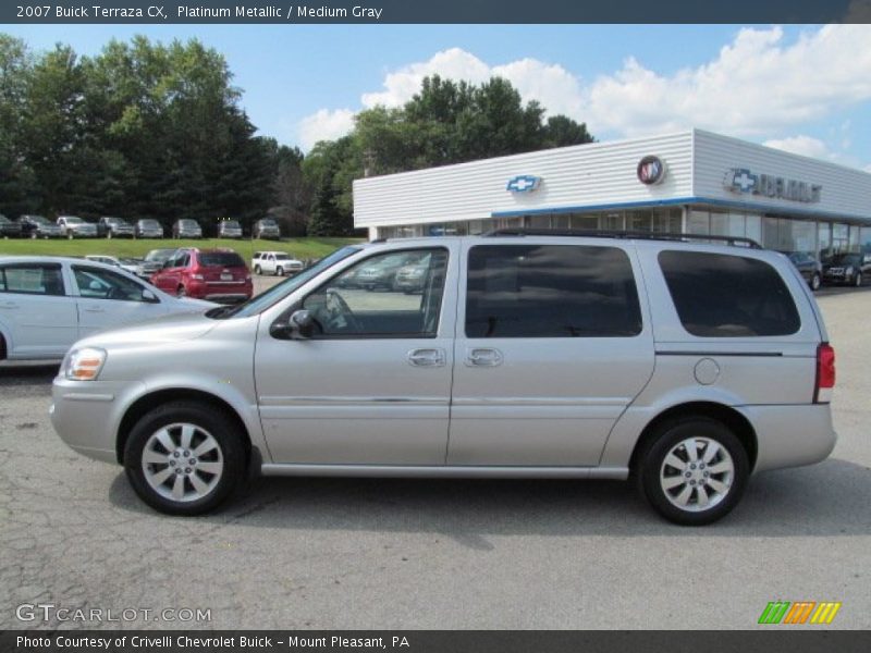 Platinum Metallic / Medium Gray 2007 Buick Terraza CX