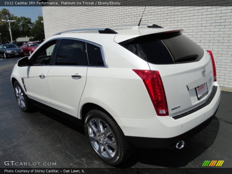 Platinum Ice Tricoat / Ebony/Ebony 2012 Cadillac SRX Performance