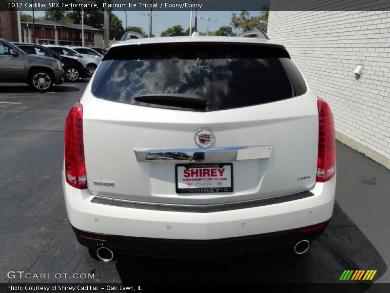 Platinum Ice Tricoat / Ebony/Ebony 2012 Cadillac SRX Performance