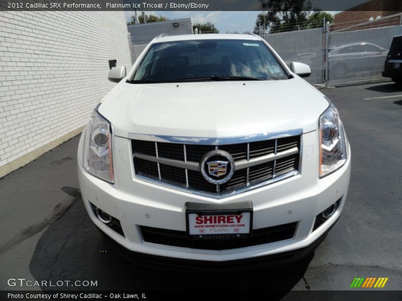 Platinum Ice Tricoat / Ebony/Ebony 2012 Cadillac SRX Performance