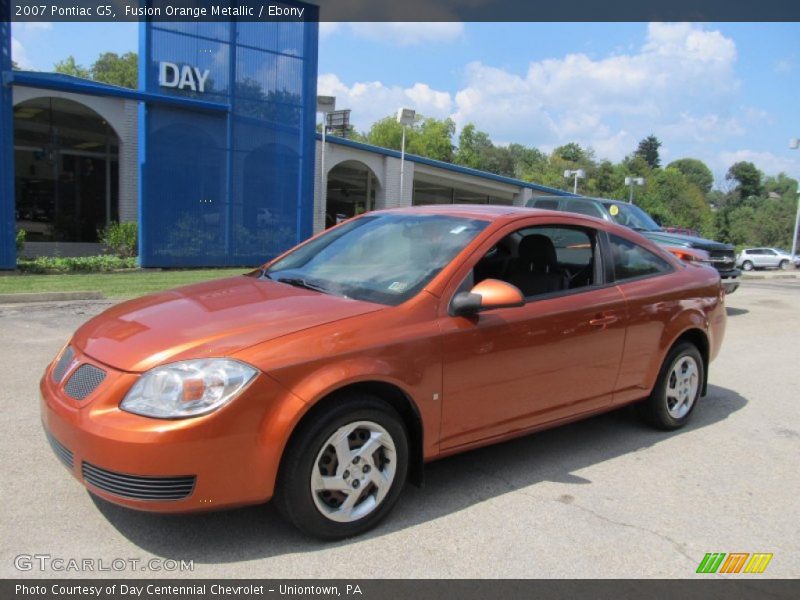 Fusion Orange Metallic / Ebony 2007 Pontiac G5