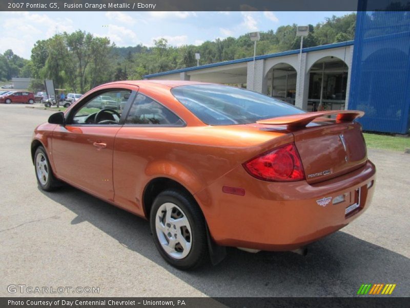 Fusion Orange Metallic / Ebony 2007 Pontiac G5