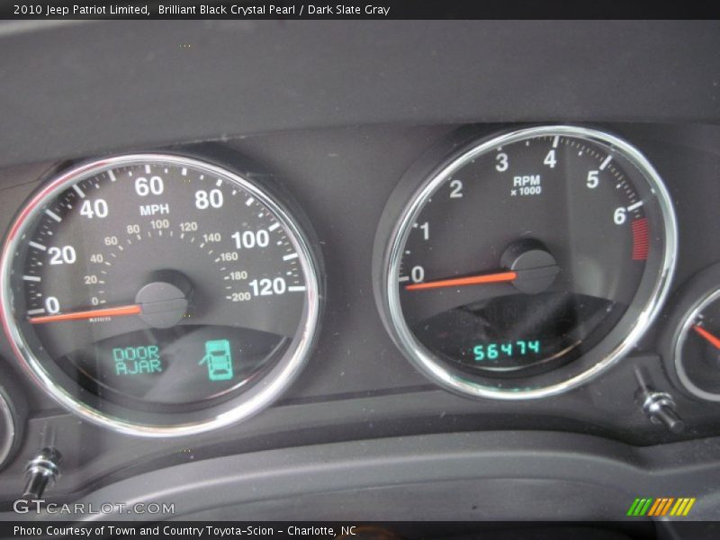 Brilliant Black Crystal Pearl / Dark Slate Gray 2010 Jeep Patriot Limited