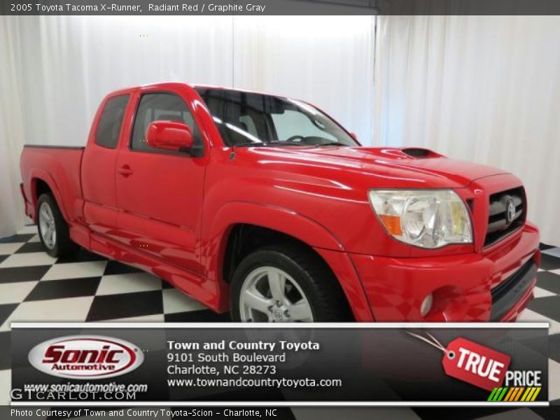 Radiant Red / Graphite Gray 2005 Toyota Tacoma X-Runner