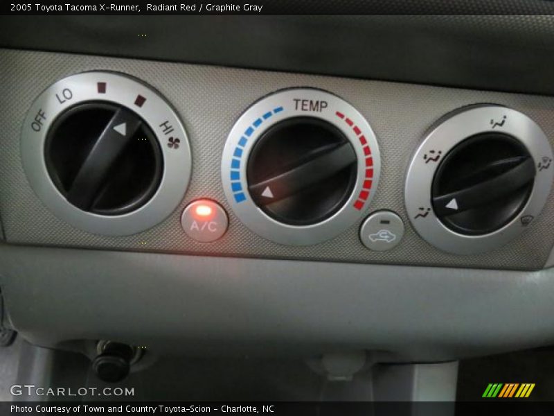 Controls of 2005 Tacoma X-Runner