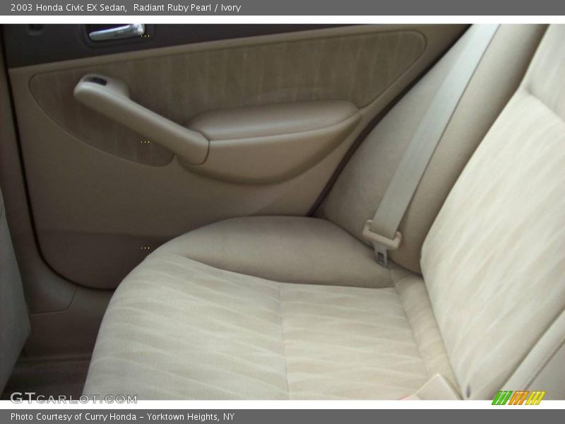 Radiant Ruby Pearl / Ivory 2003 Honda Civic EX Sedan
