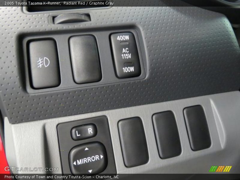 Controls of 2005 Tacoma X-Runner