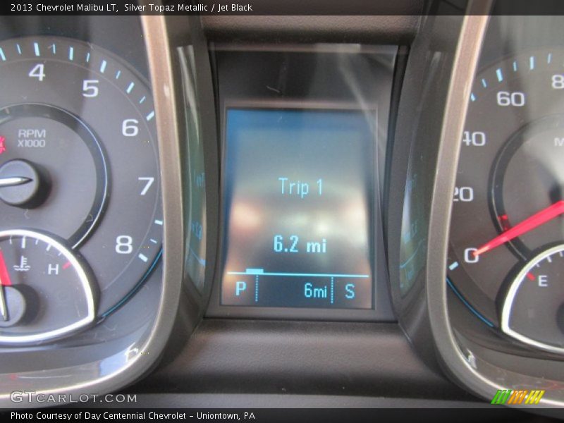 Silver Topaz Metallic / Jet Black 2013 Chevrolet Malibu LT
