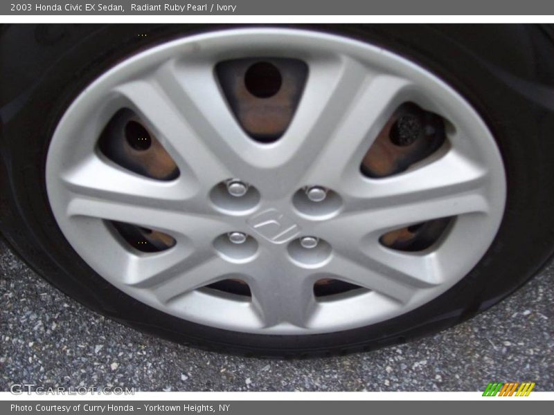 Radiant Ruby Pearl / Ivory 2003 Honda Civic EX Sedan