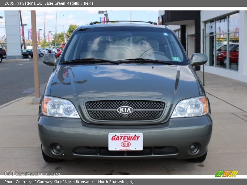Sage Green Metallic / Beige 2005 Kia Sedona LX