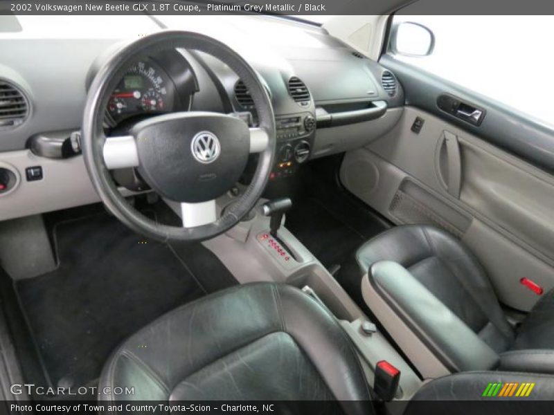 Platinum Grey Metallic / Black 2002 Volkswagen New Beetle GLX 1.8T Coupe