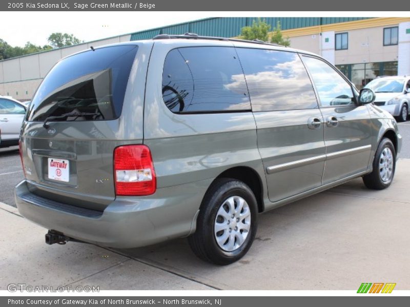 Sage Green Metallic / Beige 2005 Kia Sedona LX