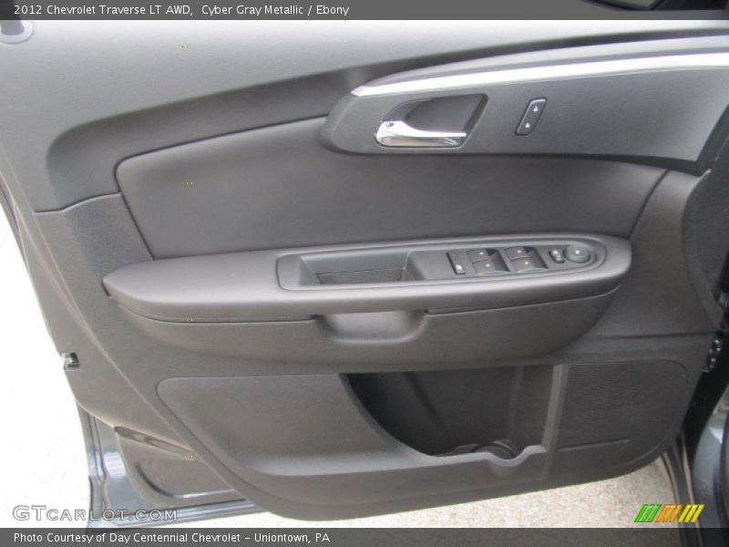 Cyber Gray Metallic / Ebony 2012 Chevrolet Traverse LT AWD