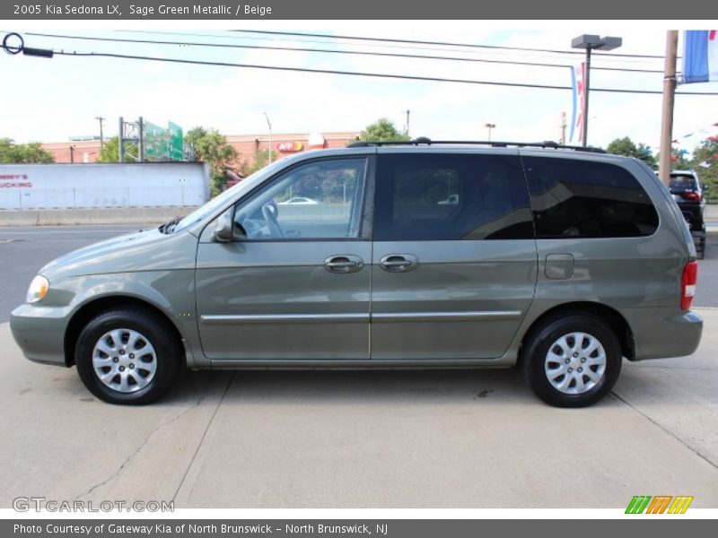Sage Green Metallic / Beige 2005 Kia Sedona LX