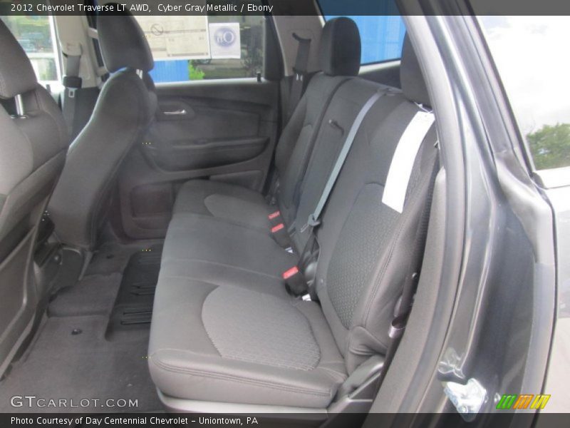 Cyber Gray Metallic / Ebony 2012 Chevrolet Traverse LT AWD